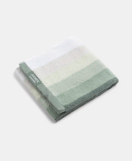 Cotton Terry Ultrasoft and Durable Striped Hand Towel - Sage (Pack of 2)