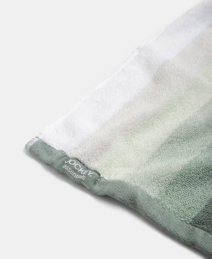 Cotton Terry Ultrasoft and Durable Striped Hand Towel - Sage (Pack of 2)