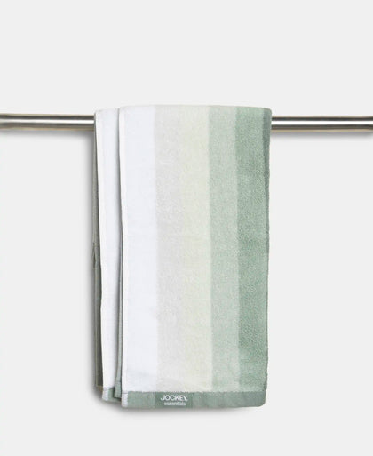 Cotton Terry Ultrasoft and Durable Striped Hand Towel - Sage (Pack of 2)