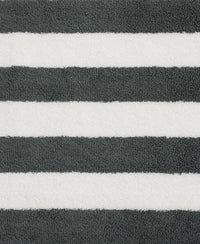 Cotton Terry Ultrasoft and Durable Striped Hand Towel with Hanger Loop - Balsam Green (Pack of 2)