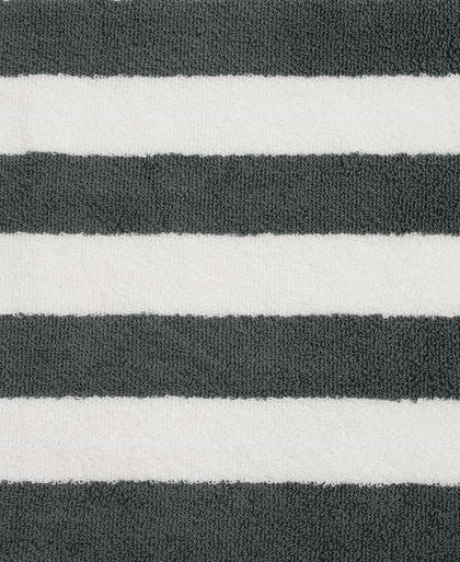 Cotton Terry Ultrasoft and Durable Striped Hand Towel with Hanger Loop - Balsam Green (Pack of 2)