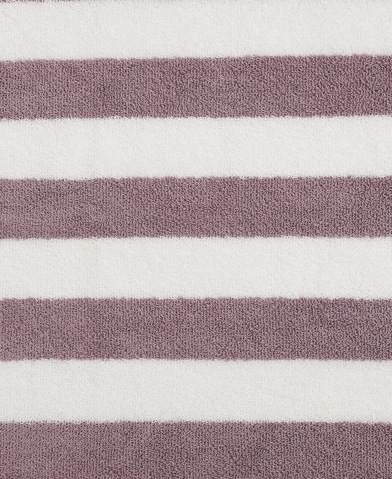 Cotton Terry Ultrasoft and Durable Striped Hand Towel with Hanger Loop - Nirvana (Pack of 2)