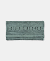 Bamboo Cotton Blend Terry Ultrasoft and Durable Hand Towel with Natural StayFresh Properties - Balsam Green (Pack of 2)-T261
