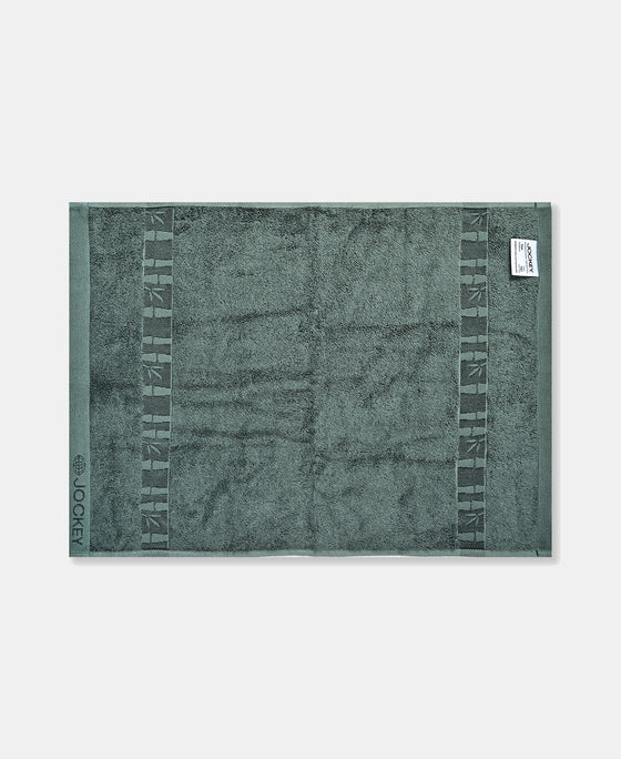 Bamboo Cotton Blend Terry Ultrasoft and Durable Hand Towel with Natural StayFresh Properties - Balsam Green (Pack of 2)-T261