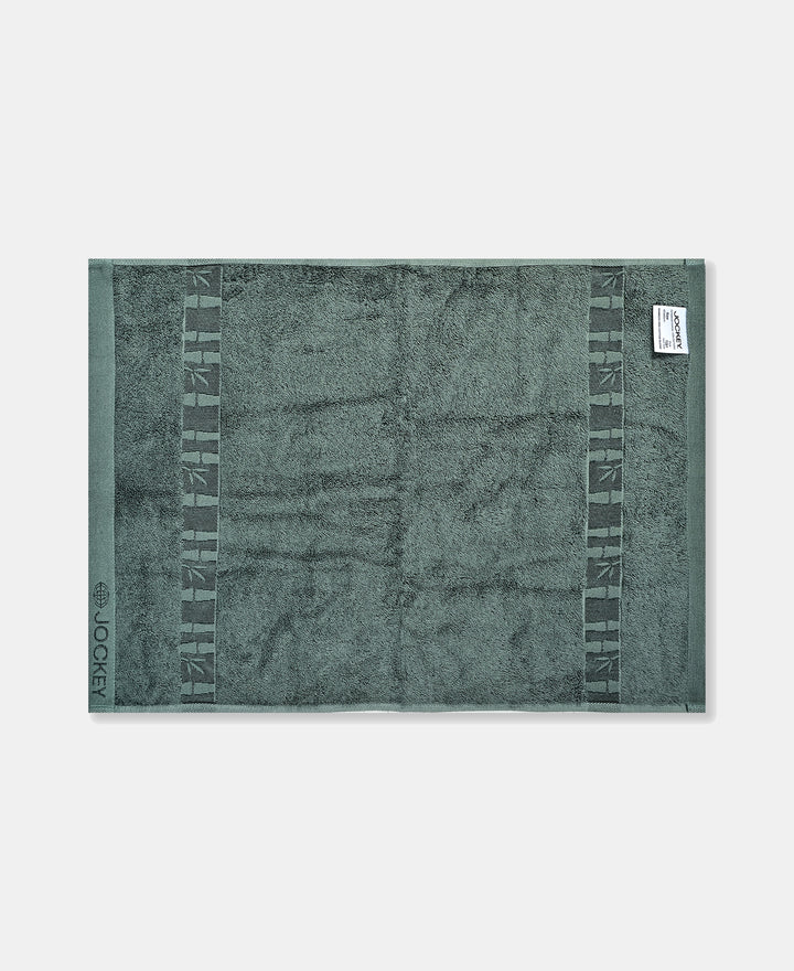 Bamboo Cotton Blend Terry Ultrasoft and Durable Hand Towel with Natural StayFresh Properties - Balsam Green (Pack of 2)-T261