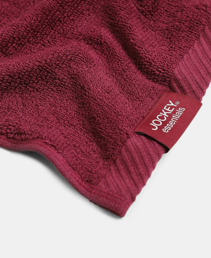 Pack of 6 Cotton Terry Ultrasoft and Durable Solid Face Towel - Camel & Burgundy