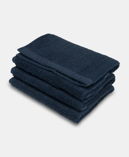 Cotton Terry Ultrasoft and Durable Solid Face Towel - Navy (Pack of 3)