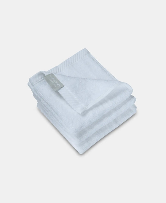 Cotton Terry Ultrasoft and Durable Solid Face Towel - White (Pack of 3)