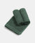 Bamboo Cotton Blend Terry Ultrasoft and Durable Face Towel with Natural StayFresh Properties - Balsam Green (Pack of 3)