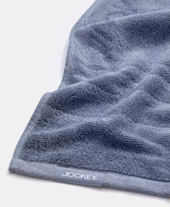 Cotton Terry Ultrasoft and Durable Striped Gym Towel - Cosmic Grey (Pack of 2)