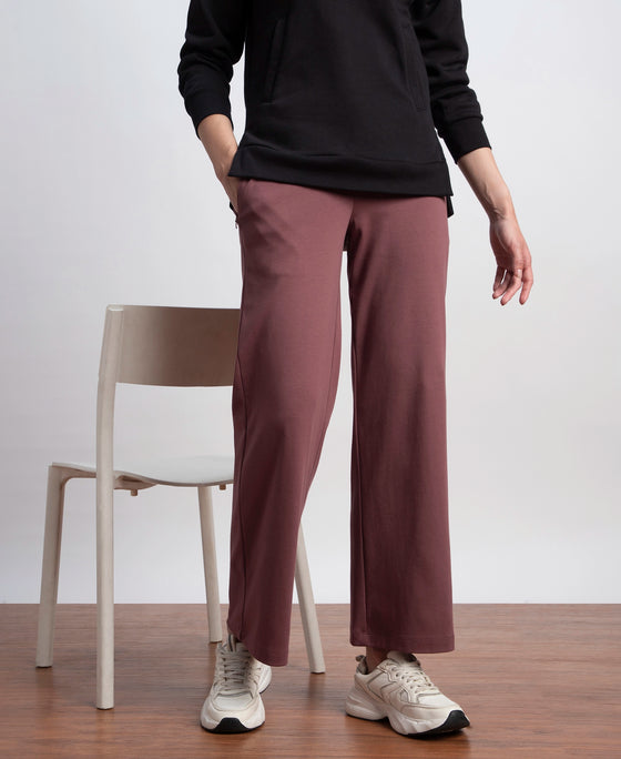 Super Combed Cotton Rich Relaxed Fit Wide Leg Pants with Zipper Pockets - Wild Ginger