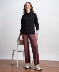 Super Combed Cotton Rich Relaxed Fit Wide Leg Pants with Zipper Pockets - Wild Ginger