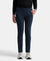 Super Combed Cotton Rich Fleece Fabric Relaxed Fit Trackpants with Zipper Pockets - Navy