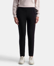 Super Combed Cotton Rich Fleece Fabric Regular Fit Joggers with StayWarm Technology - Black