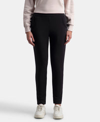 Super Combed Cotton Rich Fleece Fabric Regular Fit Joggers with StayWarm Technology - Black
