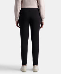 Super Combed Cotton Rich Fleece Fabric Regular Fit Joggers with StayWarm Technology - Black