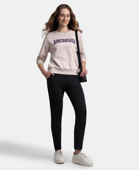 Super Combed Cotton Rich Fleece Fabric Regular Fit Joggers with StayWarm Technology - Black