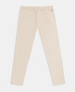 Girl's Super Combed Cotton Elastane Stretch Printed Leggings - French Oak