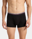 Super Combed Cotton Rib Trunk with Ultrasoft Waistband - Black