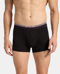 Super Combed Cotton Rib Trunk with Ultrasoft Waistband - Black