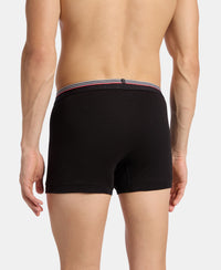 Super Combed Cotton Rib Trunk with Ultrasoft Waistband - Black