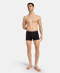 Super Combed Cotton Rib Trunk with Ultrasoft Waistband - Black