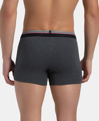 Super Combed Cotton Rib Trunk with Ultrasoft Waistband - New Charcoal Melange
