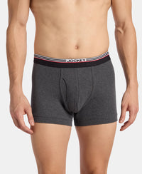 Super Combed Cotton Rib Trunk with Ultrasoft Waistband - Charcoal Melange