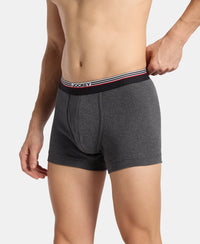 Super Combed Cotton Rib Trunk with Ultrasoft Waistband - Charcoal Melange