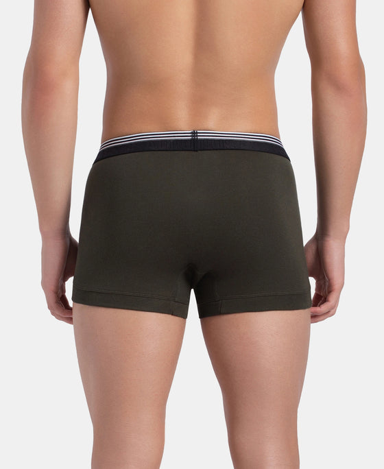 Super Combed Cotton Rib Trunk with Ultrasoft Waistband - New Olive
