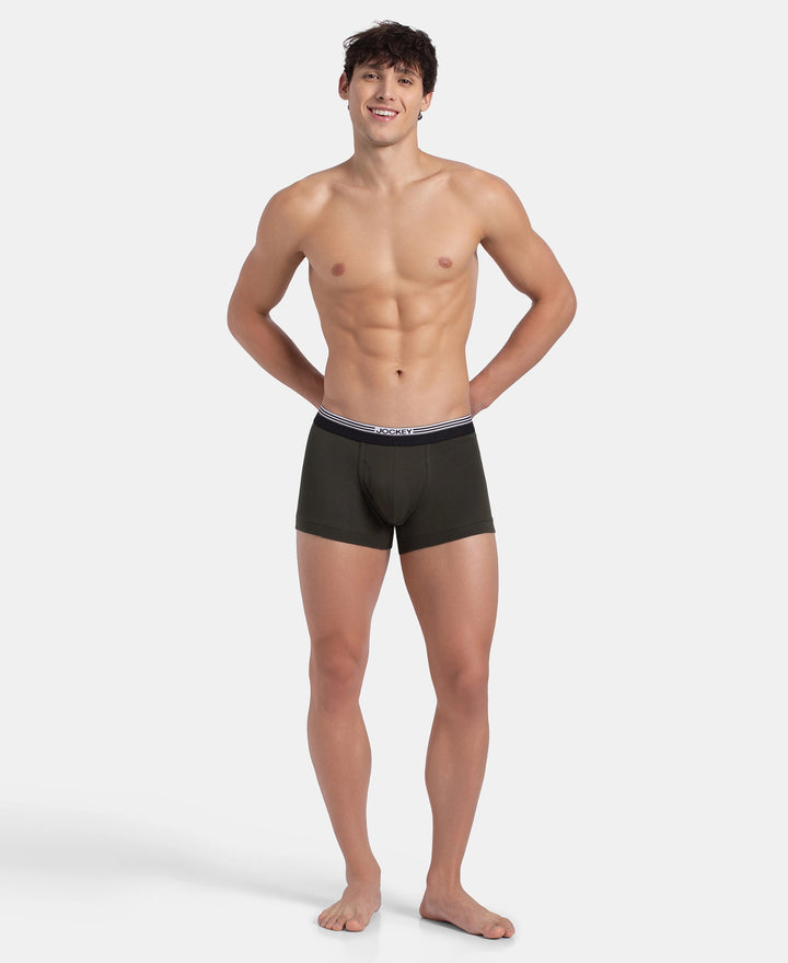 Super Combed Cotton Rib Trunk with Ultrasoft Waistband - New Olive