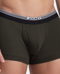 Super Combed Cotton Rib Trunk with Ultrasoft Waistband - New Olive