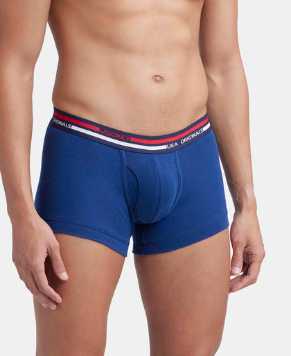 Super Combed Cotton Rib Trunk with Ultrasoft Waistband - Estate Blue-2