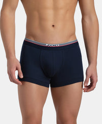Super Combed Cotton Rib Trunk with Ultrasoft Waistband - Navy