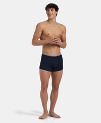Super Combed Cotton Rib Trunk with Ultrasoft Waistband - Navy