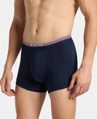 Super Combed Cotton Rib Trunk with Ultrasoft Waistband - Navy