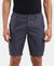 Super Combed Mercerised Cotton Woven Straight Fit Cargo Shorts - Graphite