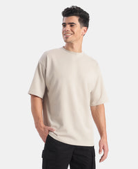 Super Combed Cotton Blend Oversized Tshirt with StayFresh Treatment - Dove