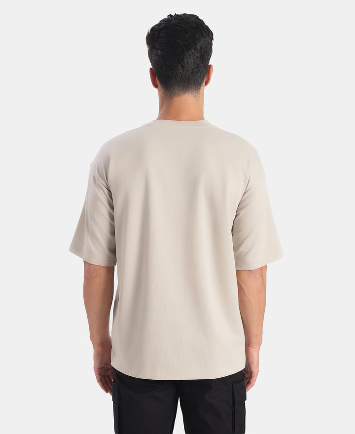 Super Combed Cotton Blend Oversized Tshirt with StayFresh Treatment - Dove