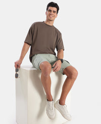 Super Combed Cotton Blend Oversized T-Shirt with StayFresh Treatment - Major Brown