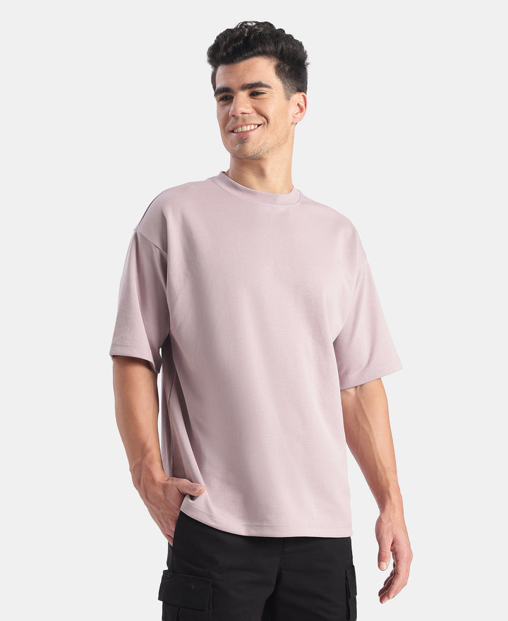 Super Combed Cotton Blend Oversized T-Shirt with StayFresh Treatment - Nirvana