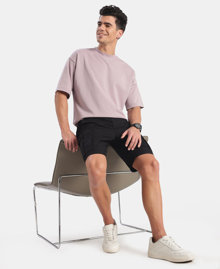 Super Combed Cotton Blend Oversized T-Shirt with StayFresh Treatment - Nirvana