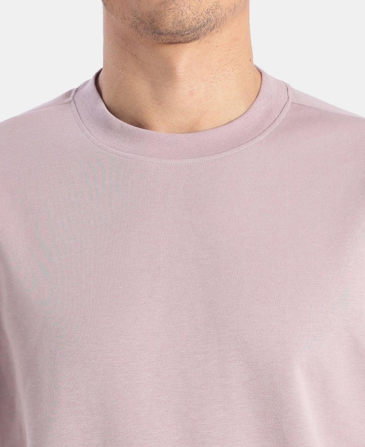 Super Combed Cotton Blend Oversized T-Shirt with StayFresh Treatment - Nirvana