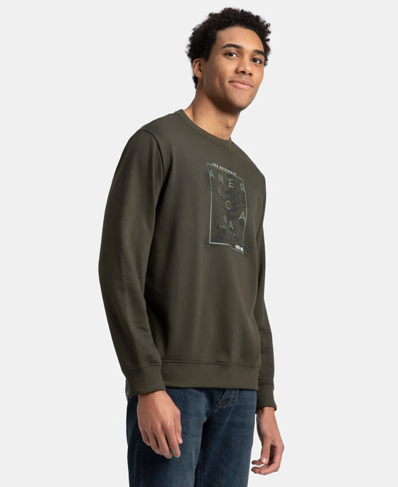 Buy Super Combed Cotton Rich French Terry Printed Sweatshirt with