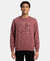 Super Combed Cotton Rich French Terry Printed Sweatshirt with Ribbed Cuffs - Wild Ginger