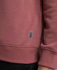 Super Combed Cotton Rich French Terry Printed Sweatshirt with Ribbed Cuffs - Wild Ginger