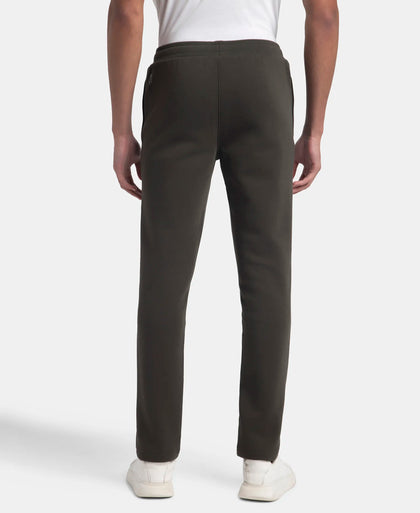 Super Combed Cotton Rich Fleece Trackpants with StayWarm Technology - Olive