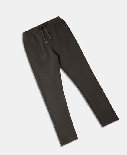 Super Combed Cotton Rich Fleece Trackpants with StayWarm Technology - Olive