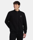 Super Combed Cotton Rich Fleece Jacket with StayWarm Technology - Black