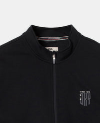 Super Combed Cotton Rich Fleece Jacket with StayWarm Technology - Black